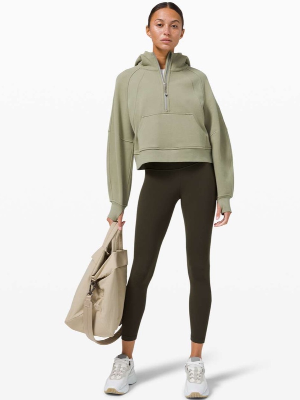 Lululemon Scuba Oversized 1/2 Zip Hoodie
Rosemary Green